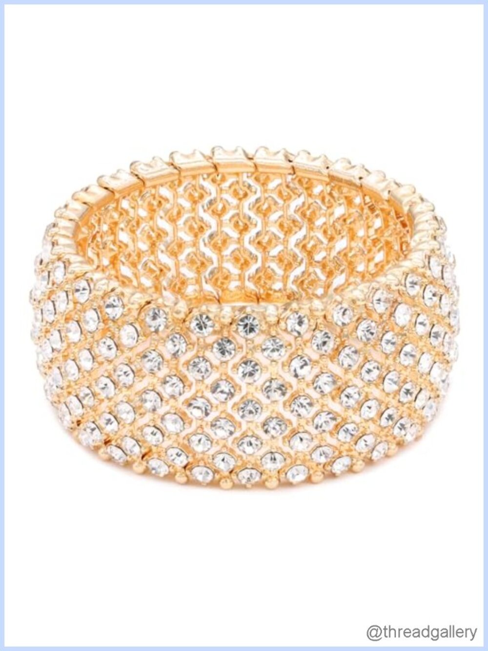 Tennis Rhinestone Stretch Bracelet Bridal Jewelry Gift for Women